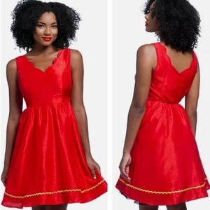 NWT~ HER UNIVERSE Star Trek Uhura Bardot Valentines Dress Red